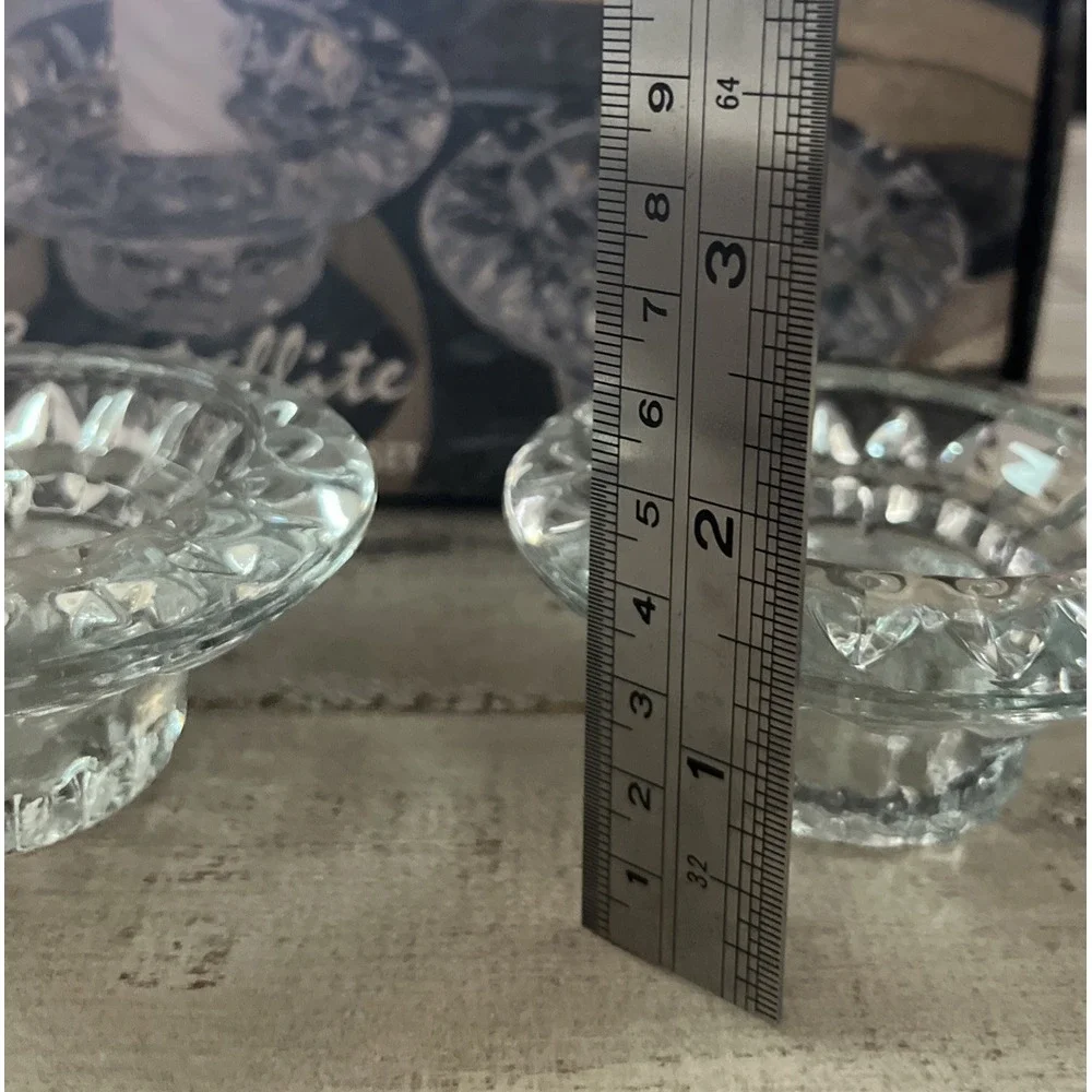 Crystallite Crystal Glass 3-in-1 Candleholder Set‎ - Open Box